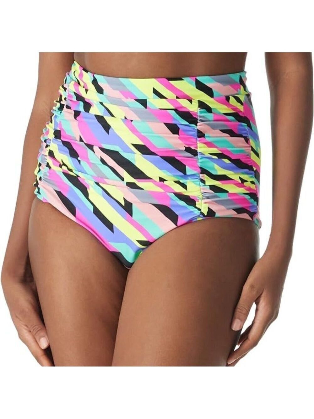 ✨RELLECIGA Women's Ruched Bikini Bottom XL Multi Color